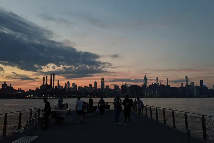 The Williamsburg Waterfront at sunset